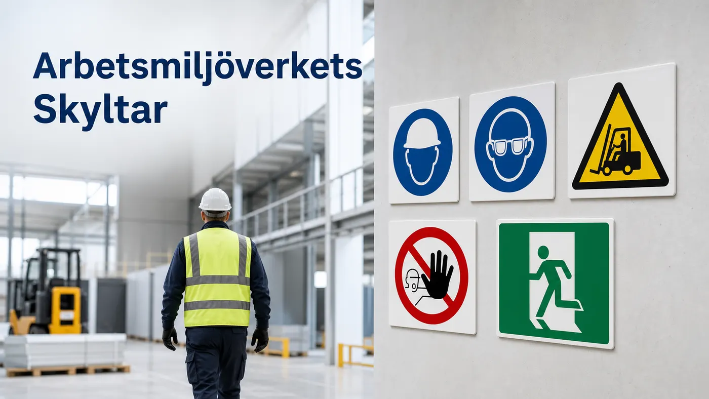 Arbetsmiljöverkets skyltar