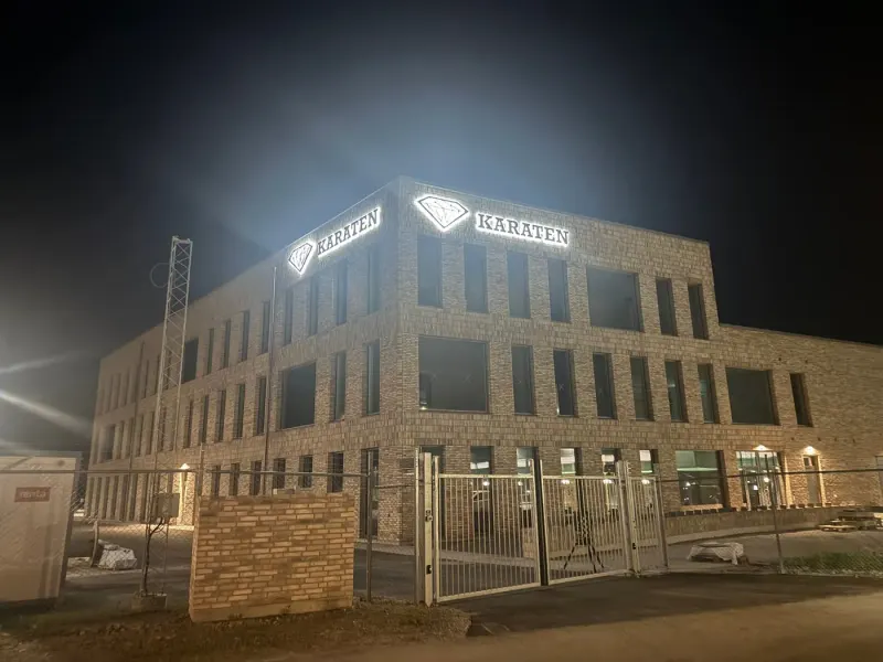 Karaten Malmö P3 en del av lösningen av deras skyltbehov för nya kontoret de byggt