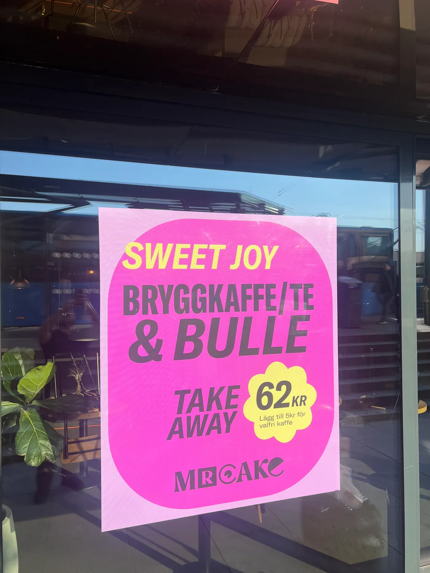 Sweet Joy – bryggkaffe & bulle erbjudande för 62 kr