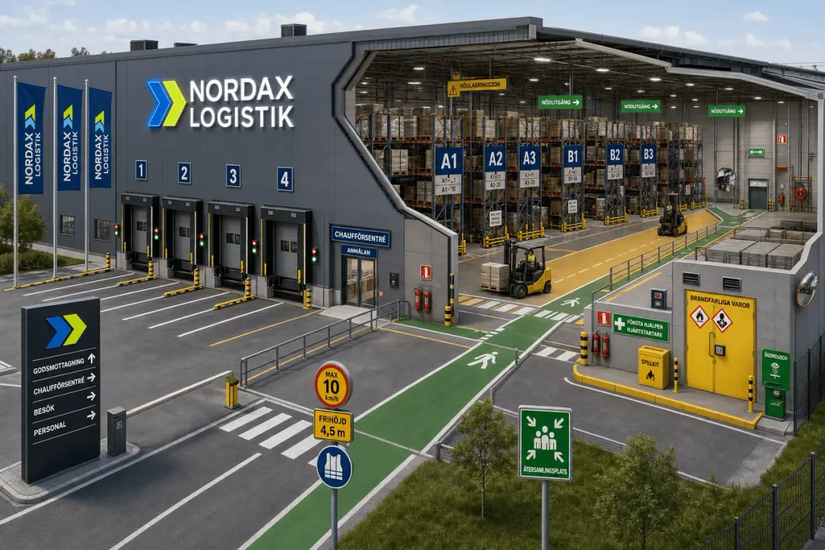 Interaktiv logistikskyltning