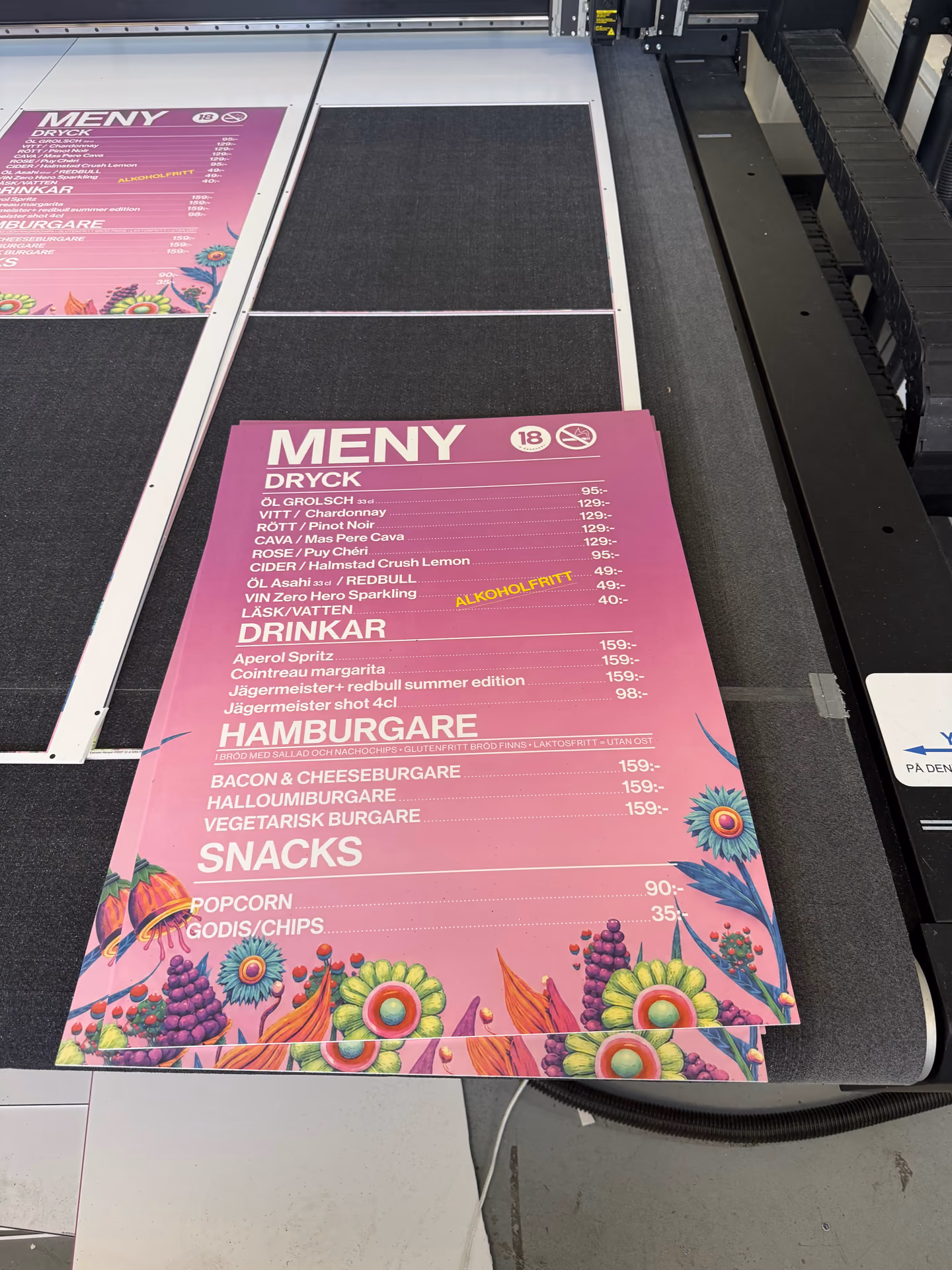 Skyltar Mölnlycke – planprintade informations- och menyskyltar från Brightsigns