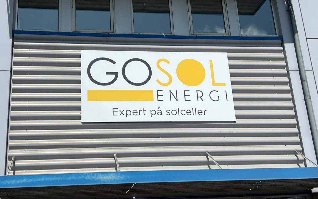 Fasadskyltar till Gosol i Göteborg